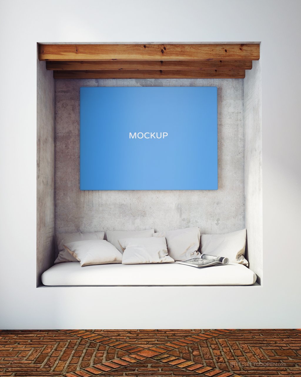 室内景观框架装饰画框样机 (10)