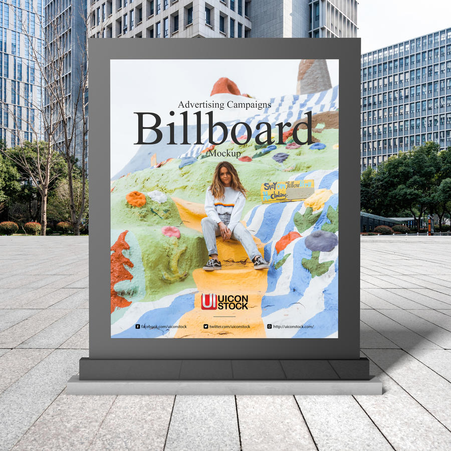 户外广告牌样机