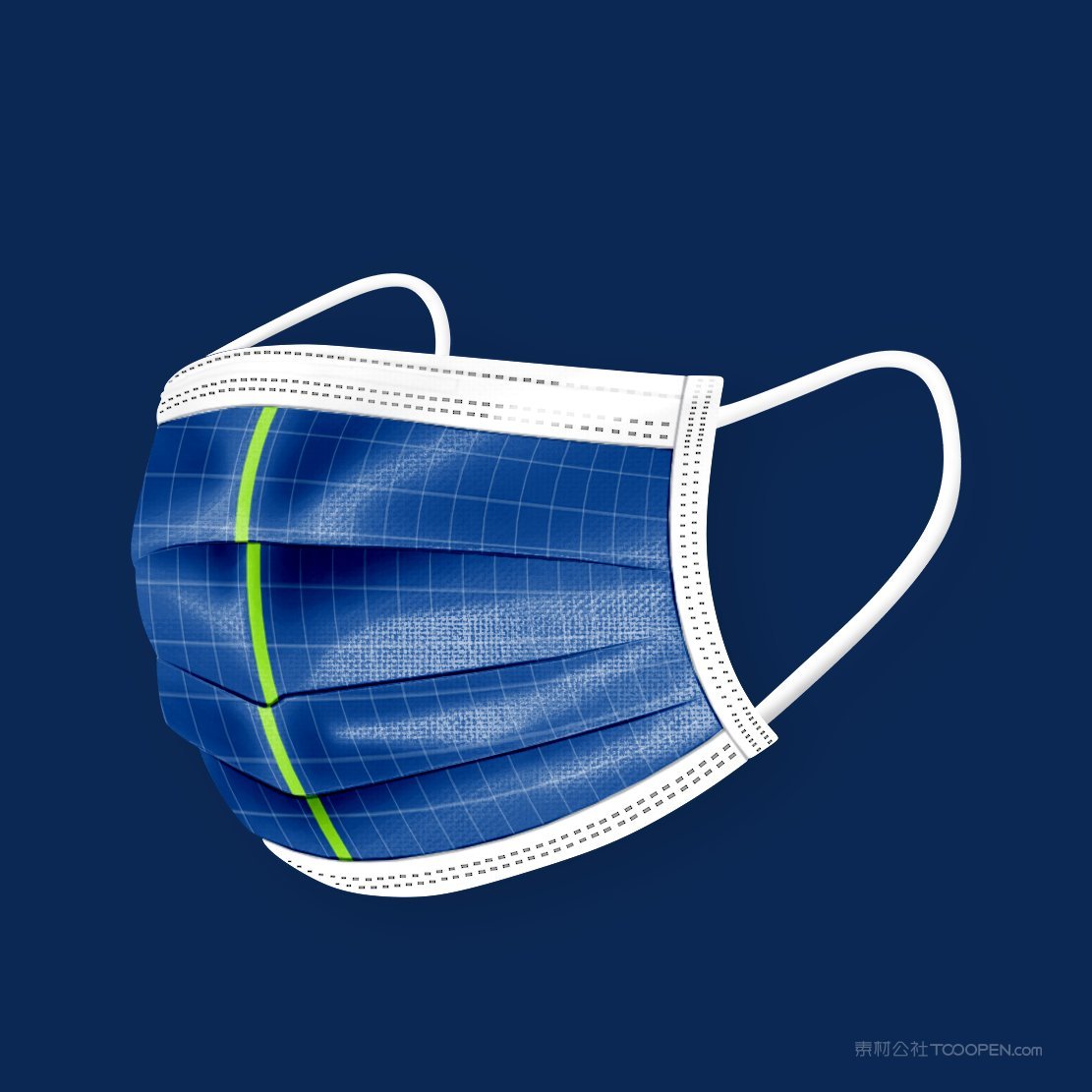 口罩无缝布面料花纹图案vi样机 (1)