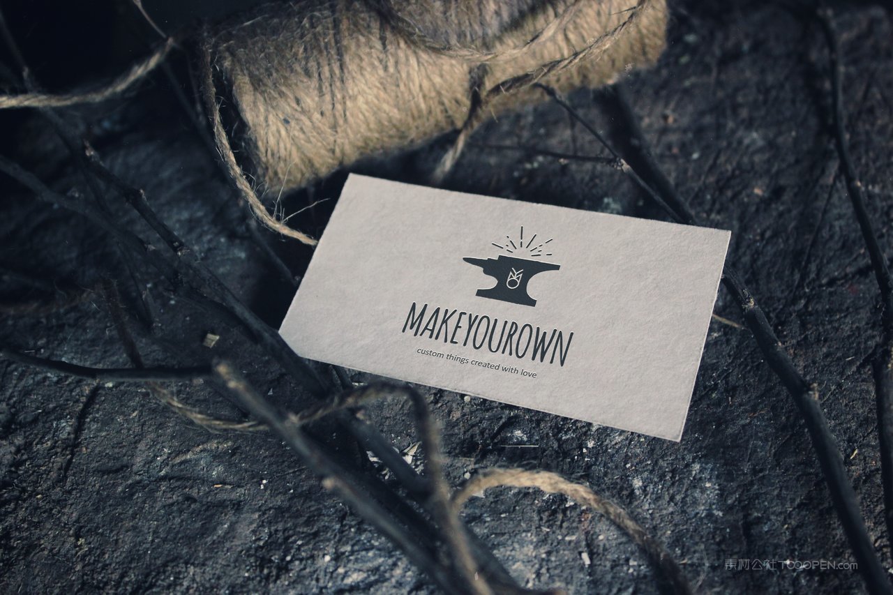 名片贴图复古场景质感样机 (3)