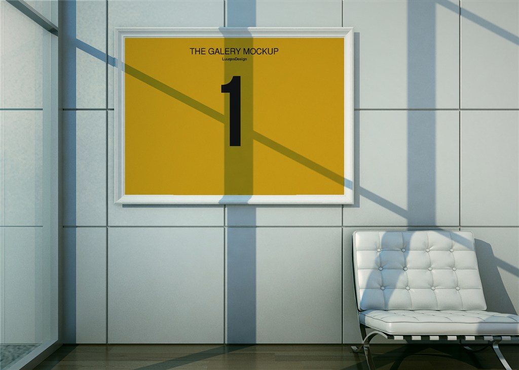 办公室海报样机