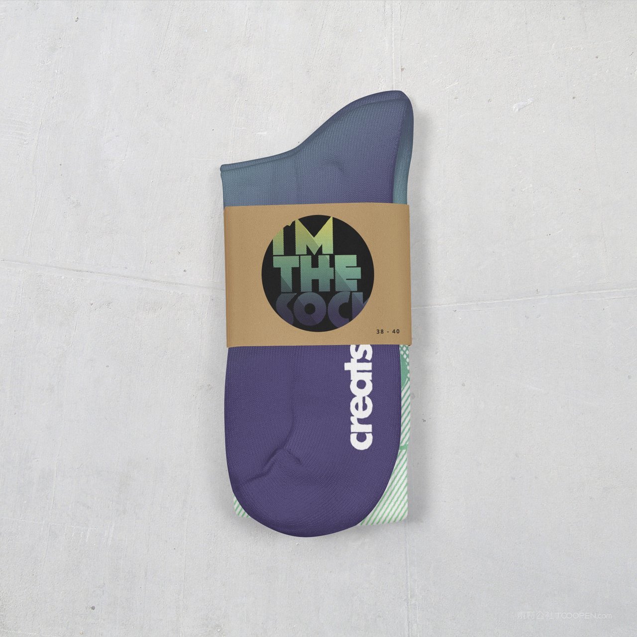 运动长袜子运动袜图案展示样机 (15)