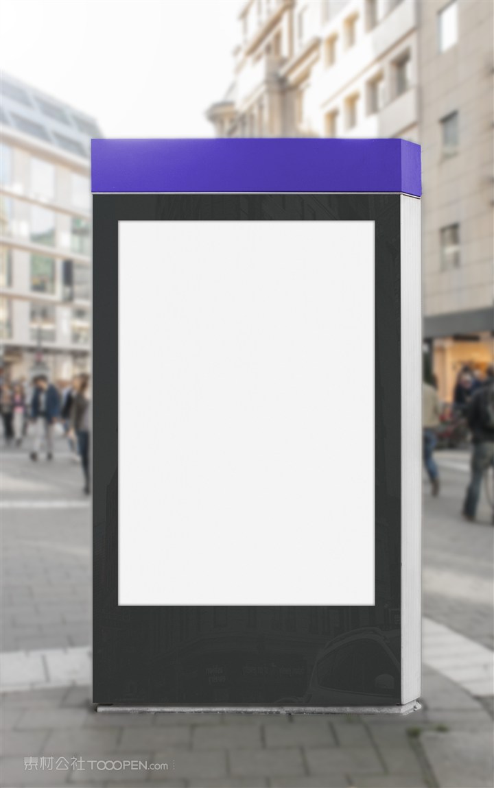 街道灯箱广告牌样机