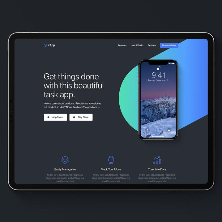 ipad平板样机模板