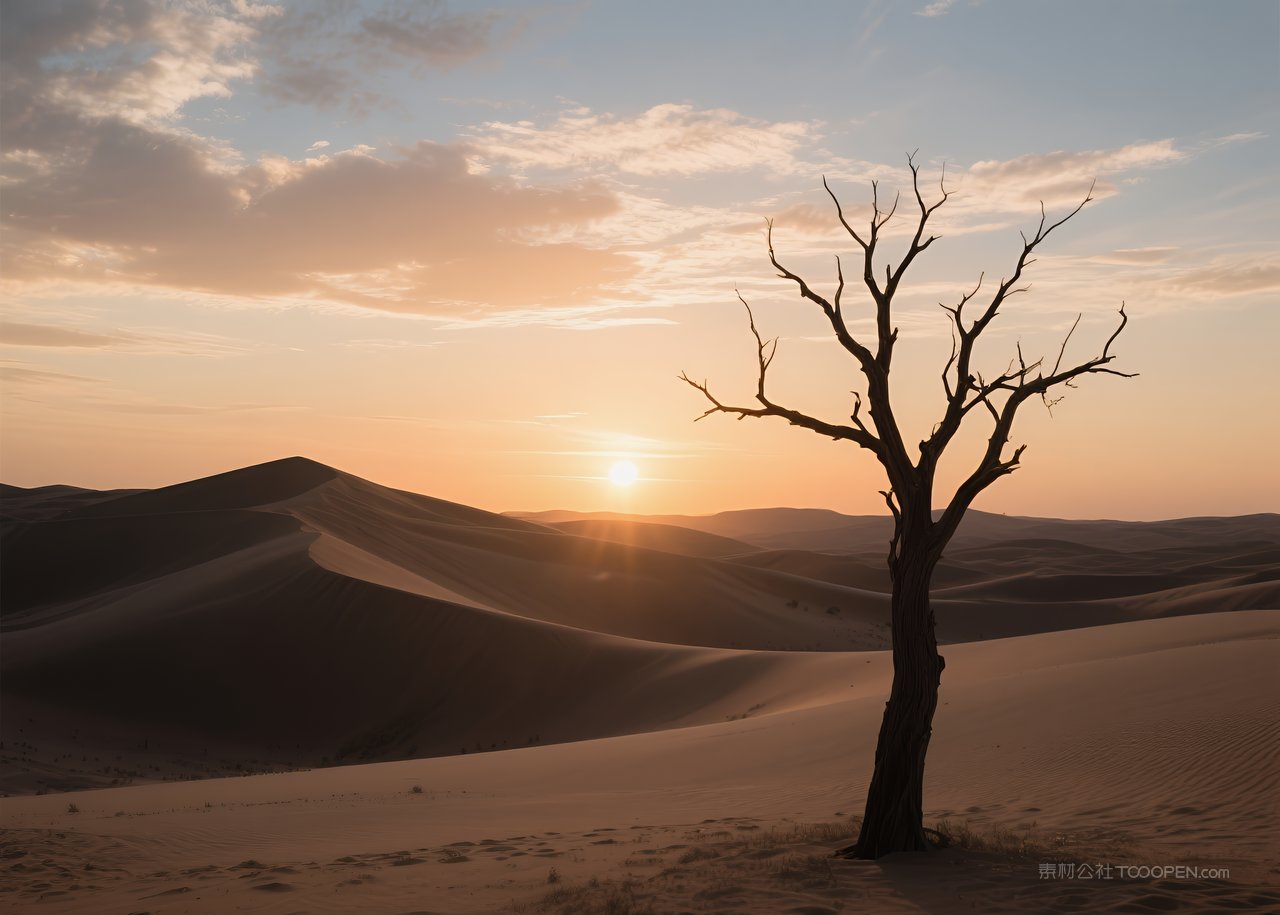 日落落日云层天空云彩自然风景唯美