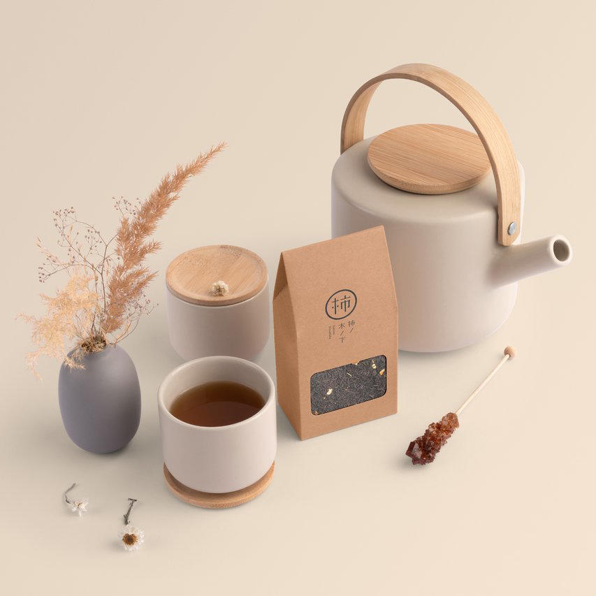 简约茶叶品牌vi形象样机 (3)