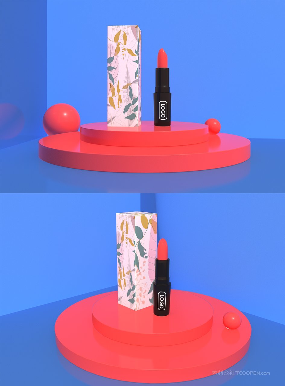 中国潮文创贺岁年货礼盒装口红套装样机  (11)