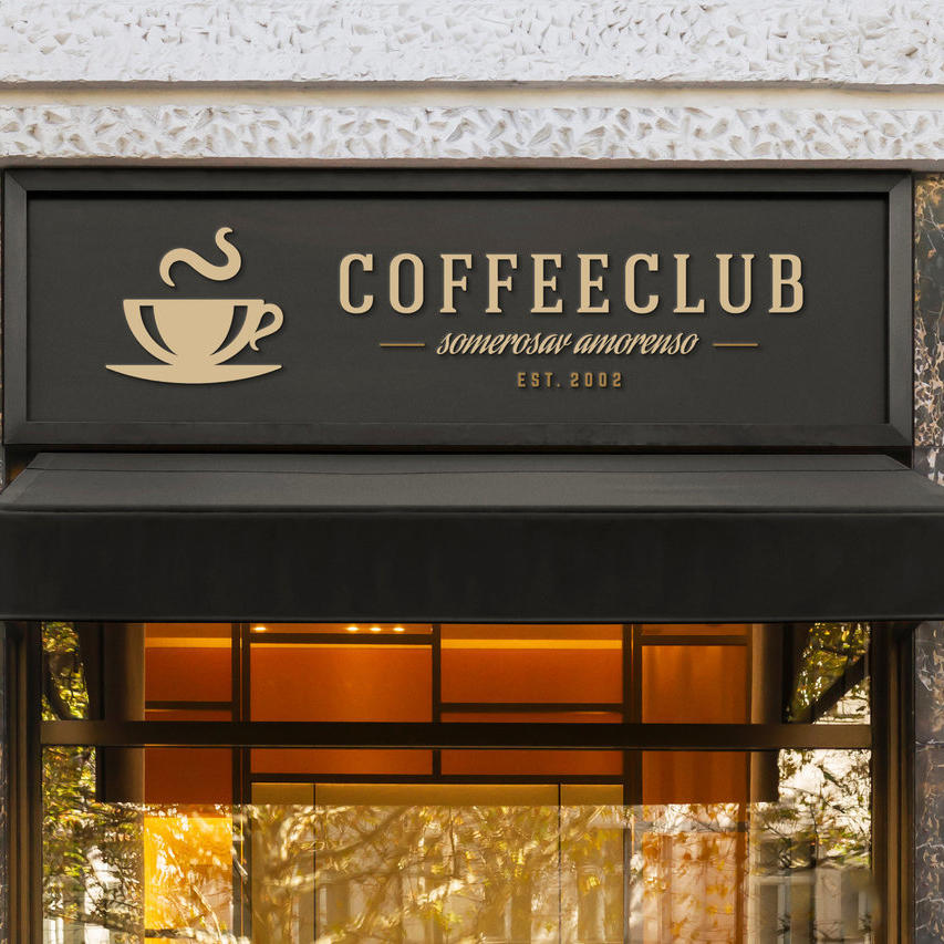 户外店铺标志样机