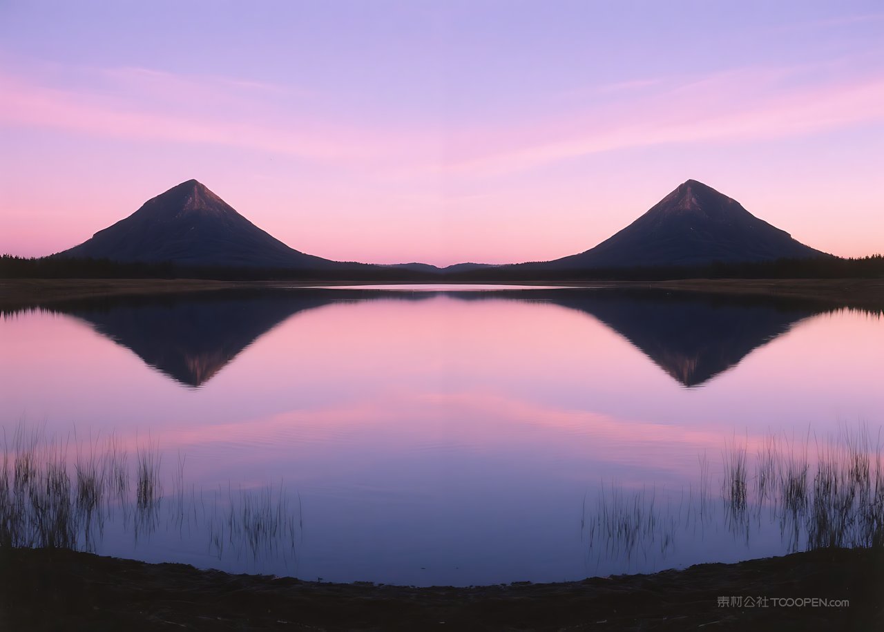 自然唯美风景天空山水景色山峰