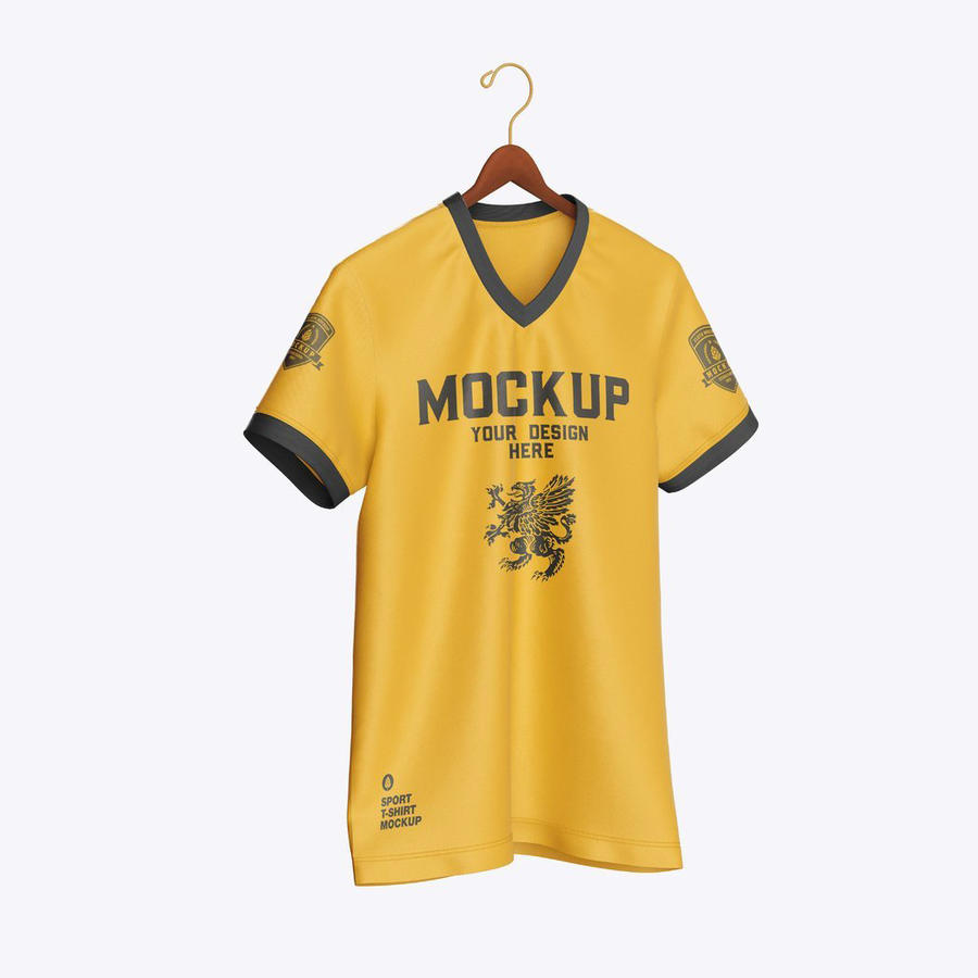 衣架展示运动t恤样机