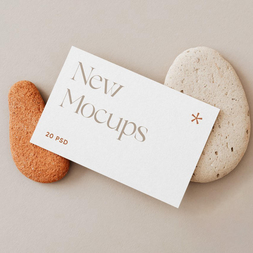 简约商务名片场景样机 (3)