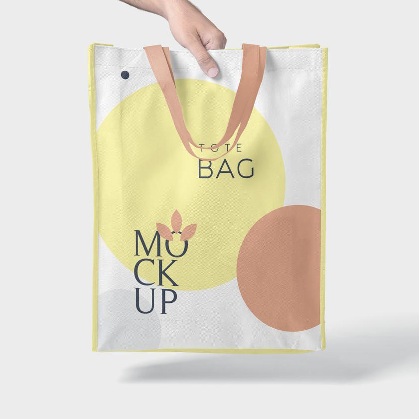 清新文创手提袋企业定制vi形象样机 (3)