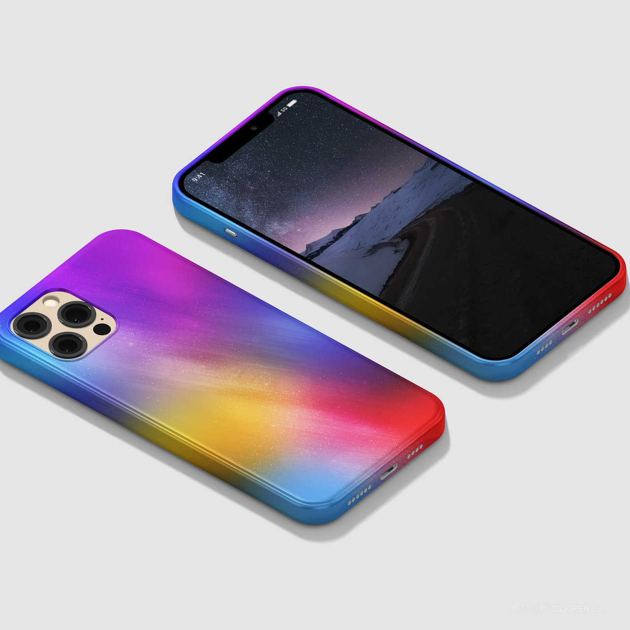 iphone13Pro手机正反面贴图样机