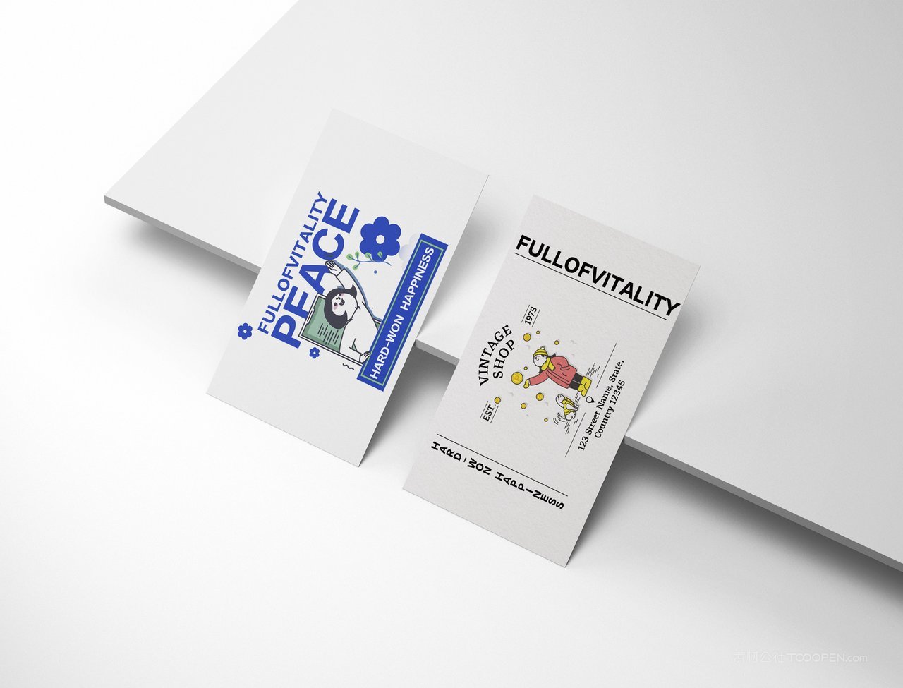 奶茶咖啡蓝色vi应用样机 (15)