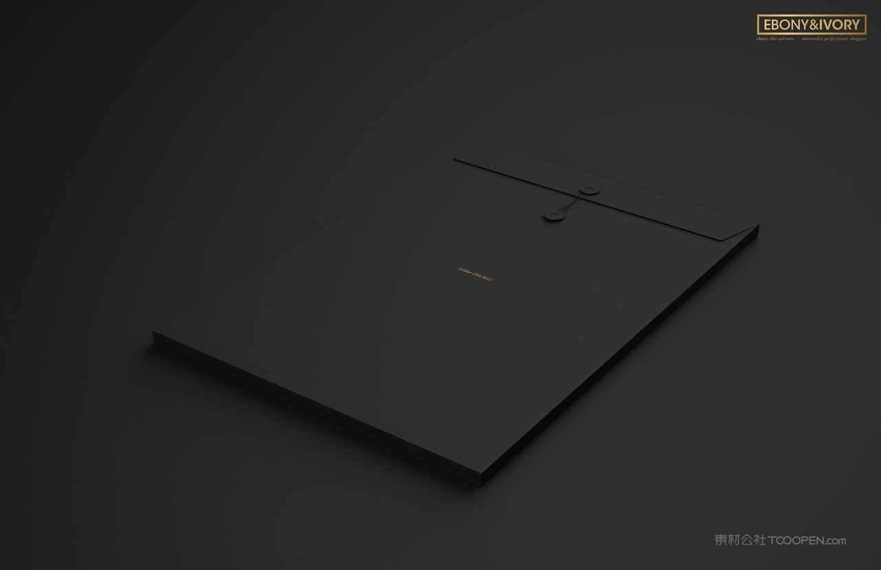 黑色质感企业vi样机贴图 (4)