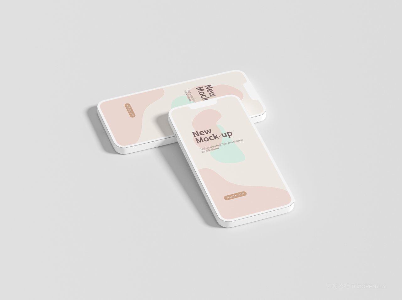 简洁文艺米色手机屏app界面ui样机 (9)