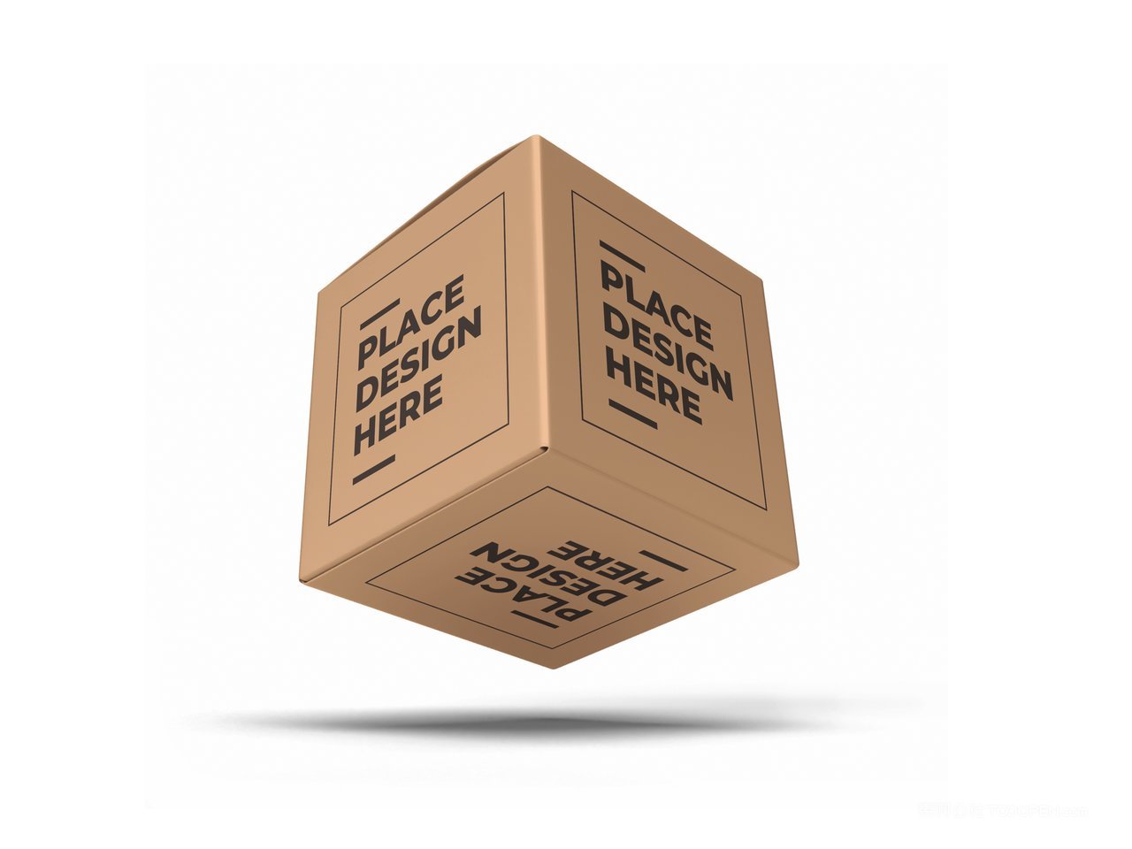 【2078期】正方形纸盒纸箱包装样机 (10)