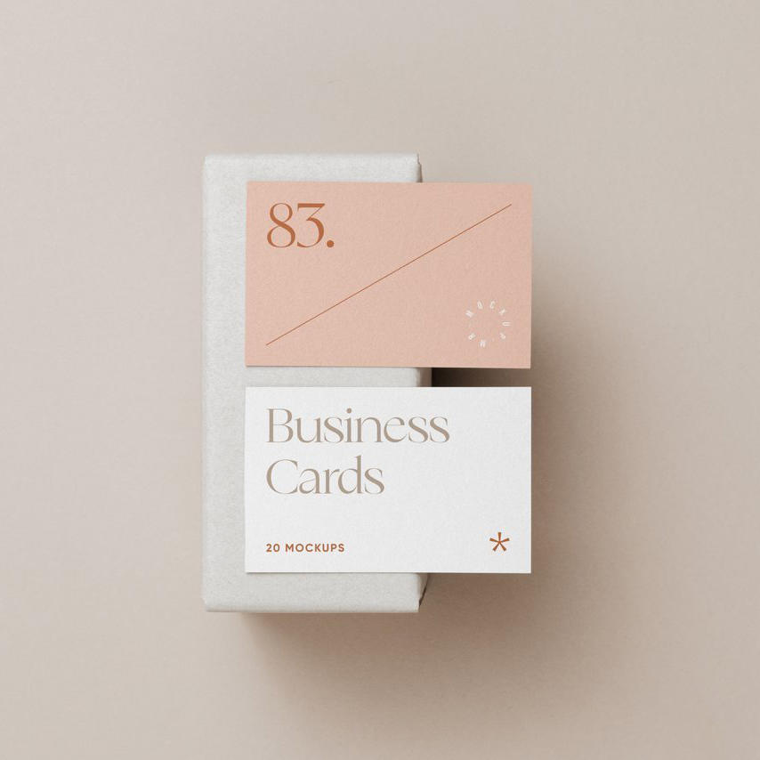 简约商务名片场景样机 (6)