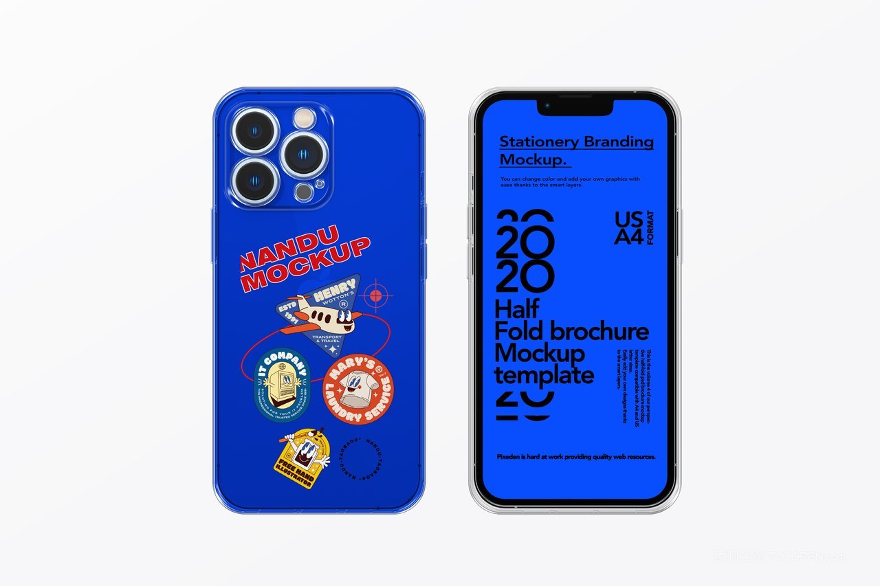 【1946期】透明手机壳图案样机 (4)