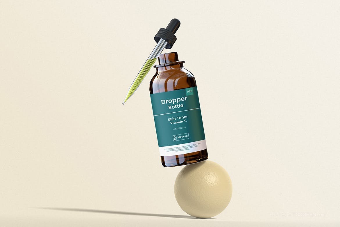 护肤品精华液滴管瓶样机