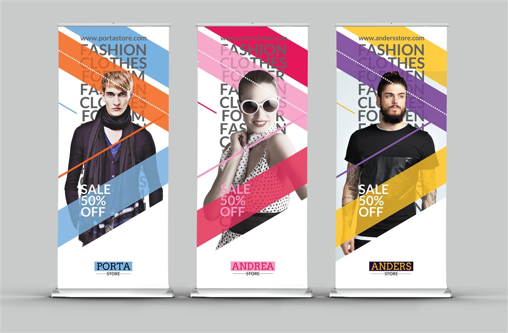 易拉宝展示样机