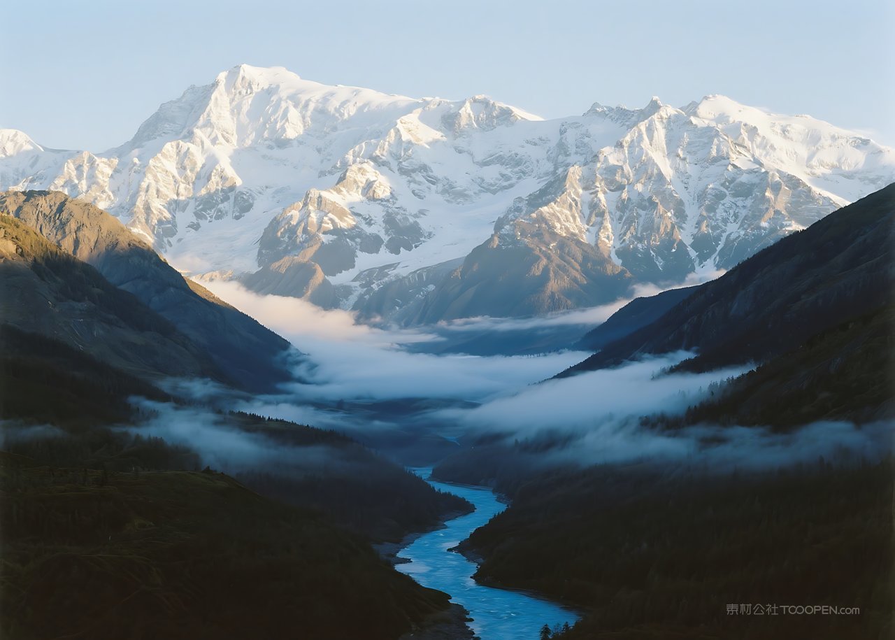 风景山水天空唯美自然山峰景色