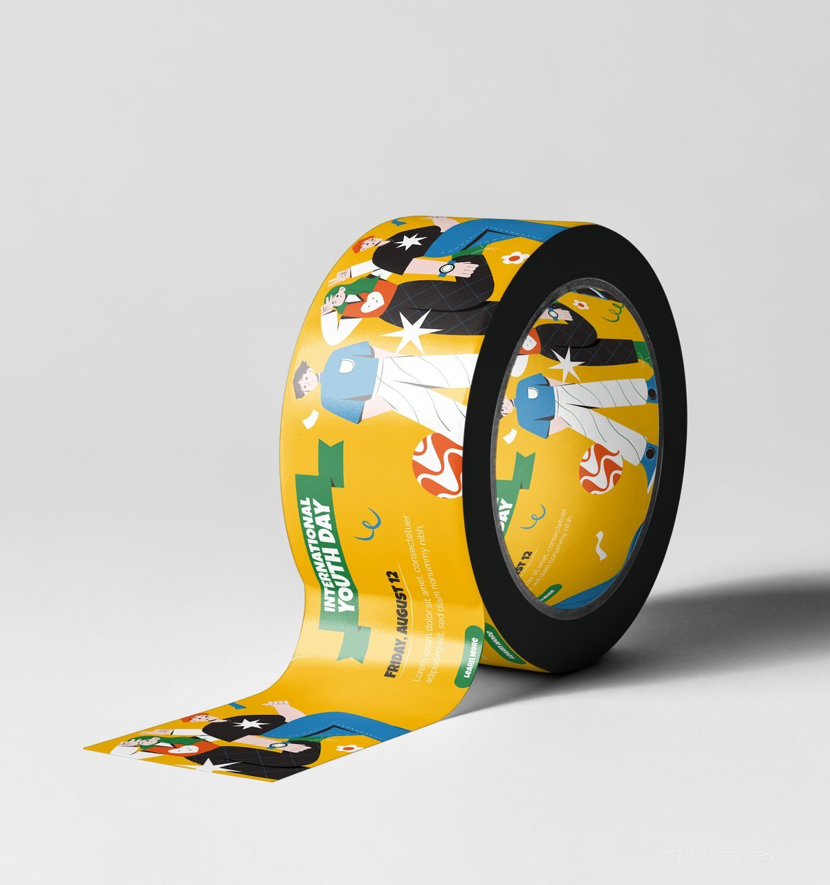 文创生活周边卡通胶带品牌vi形象展示样机