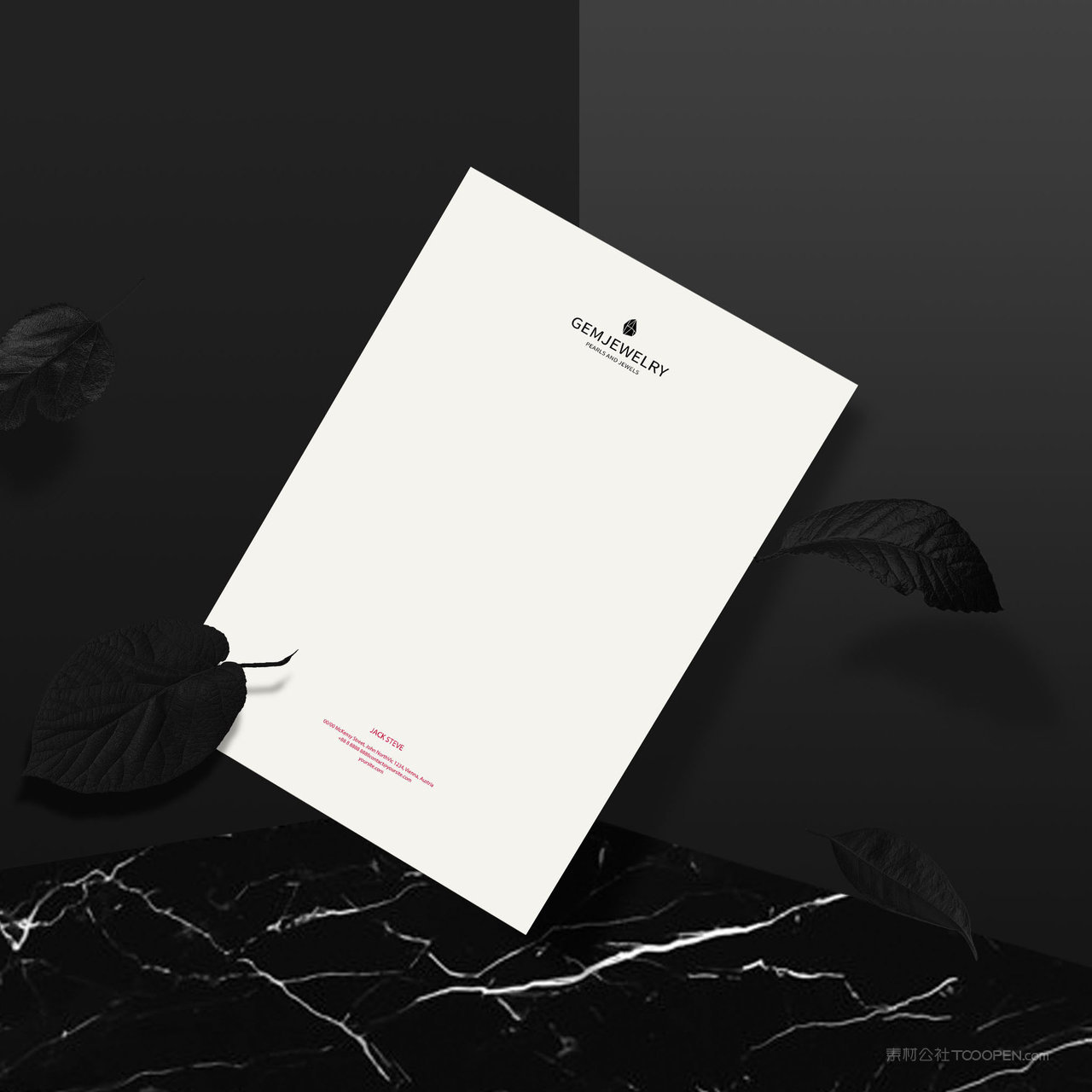 珠宝品牌VI宣传单贴图样机