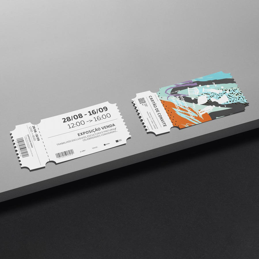 电影票音乐节入场券优惠券门票贴图样机 (3)