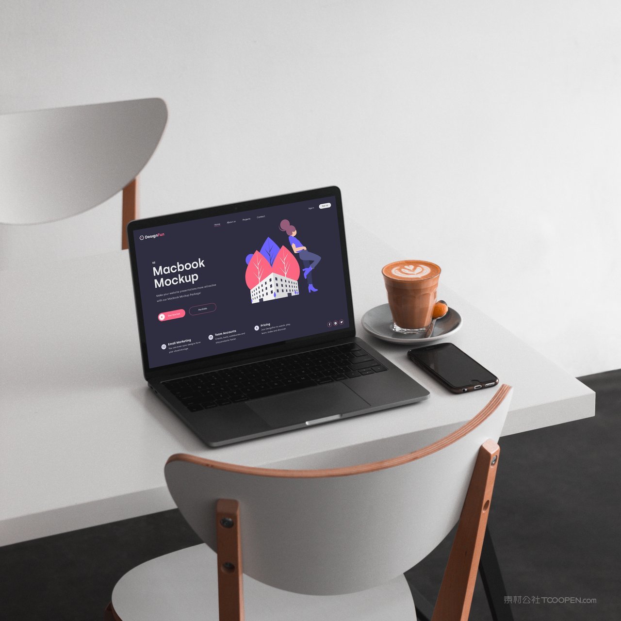 【2004期】卡通可爱苹果笔记本电脑ui界面样机 (26)