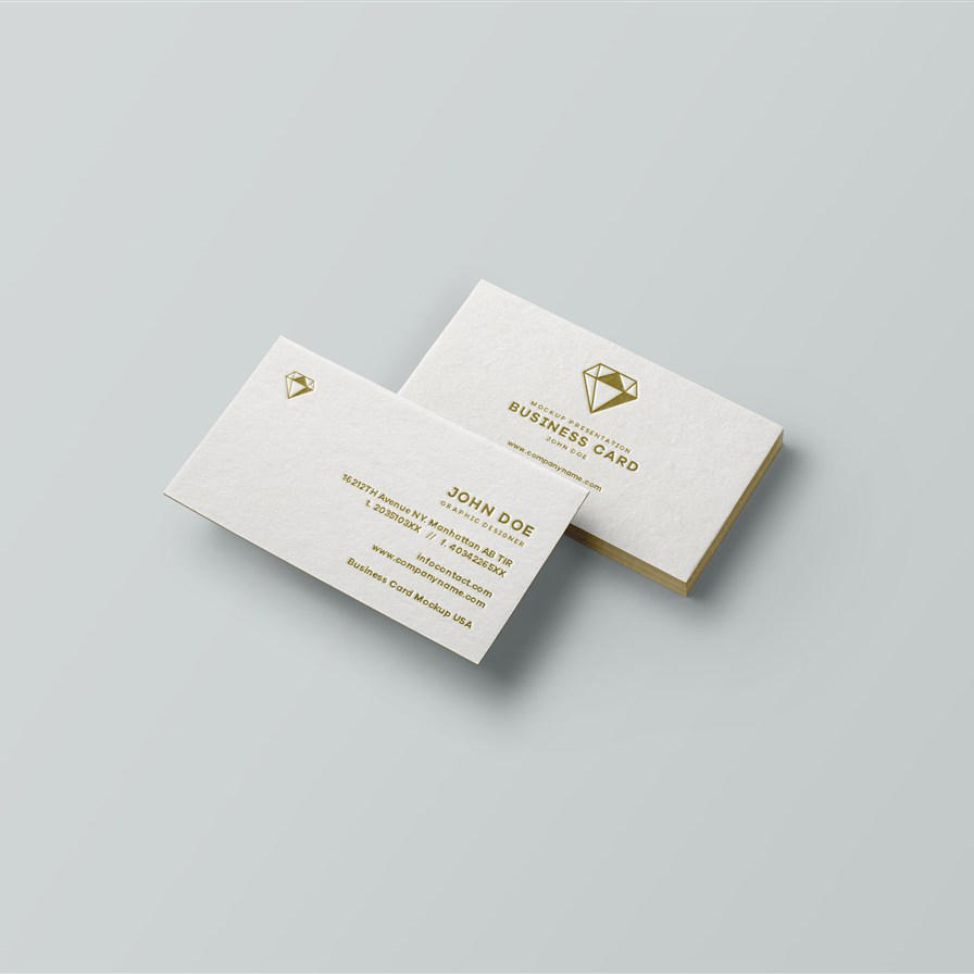 特种纸名片烫金工艺名片样机