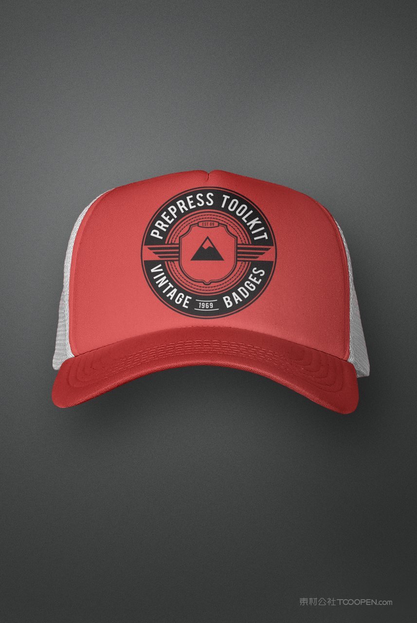 鸭舌帽子样机效果图棒球帽帽檐帽顶