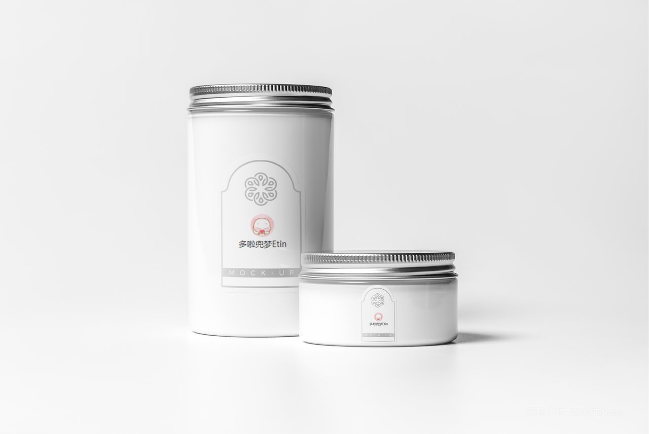 白色洗护护肤品包装样机 (2)