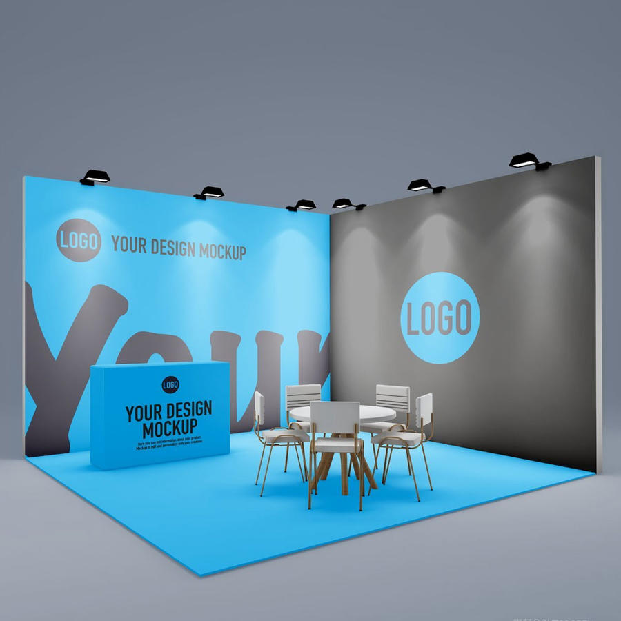 蓝色科技展销博览年会模型样机