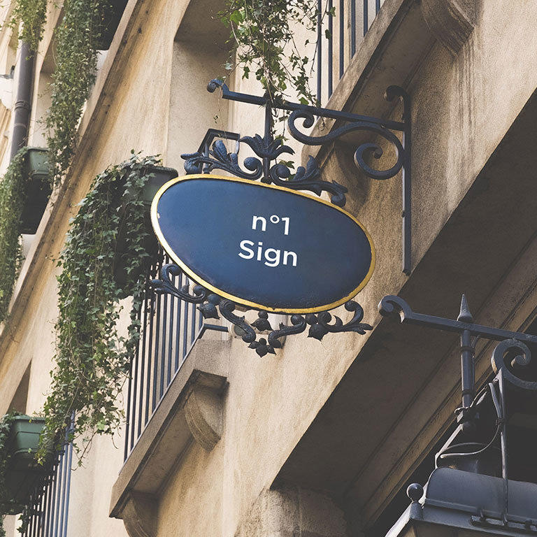 欧式风格门头vi贴图样机