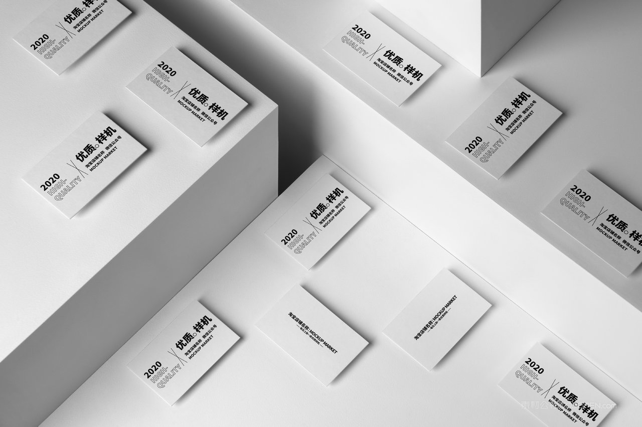 品质商务名片卡片场景展示智能贴图ps样机 (24)