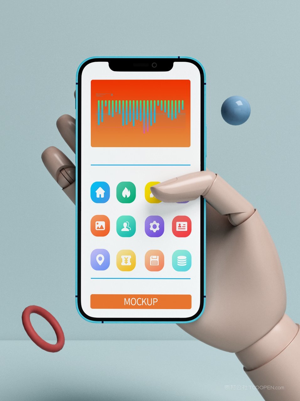 手机屏app手机ui作品展示样机 (4)