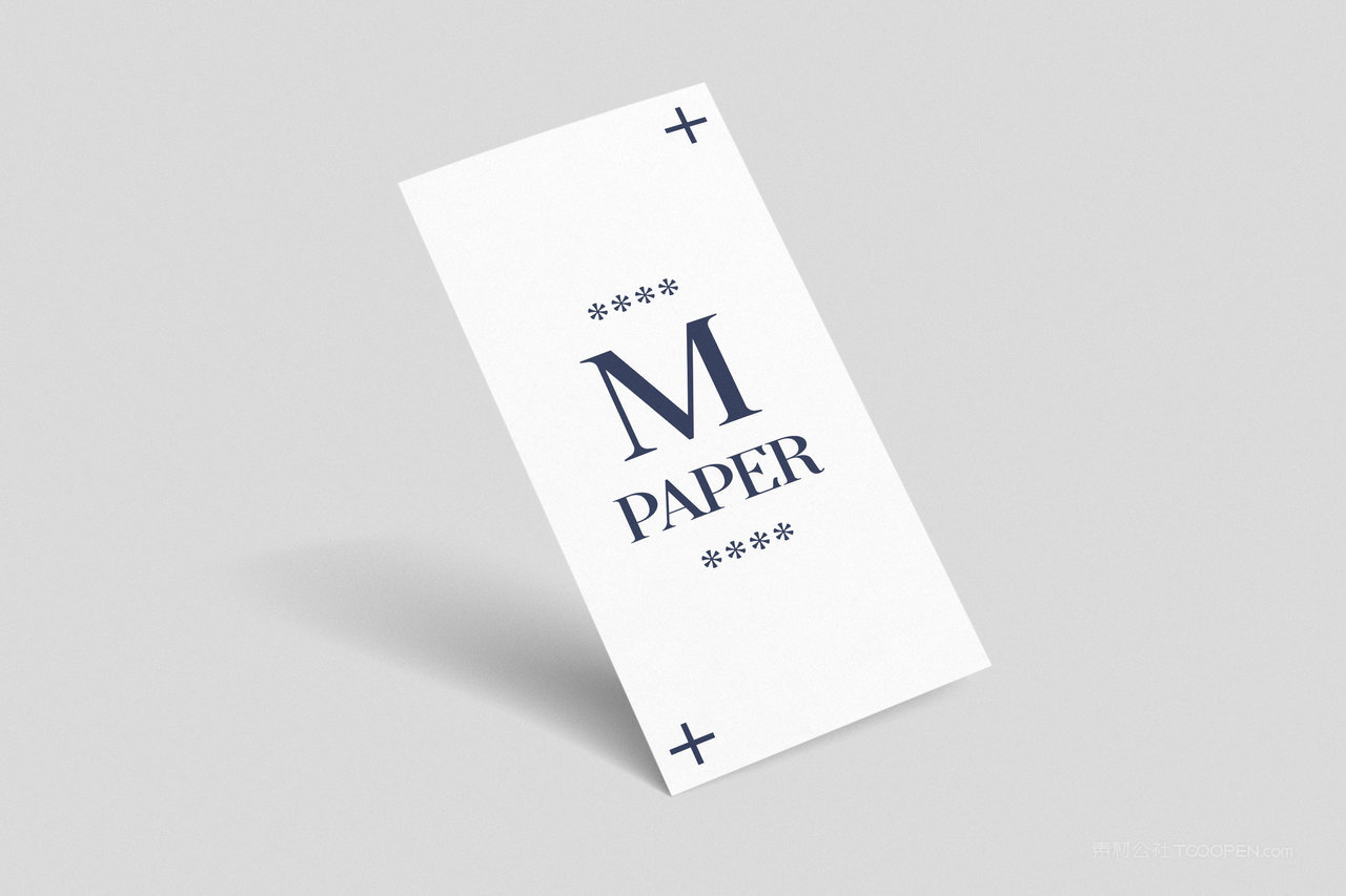 简约风格VI应用名片卡片贴图样机