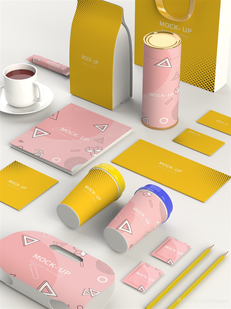 套装餐饮vi样机