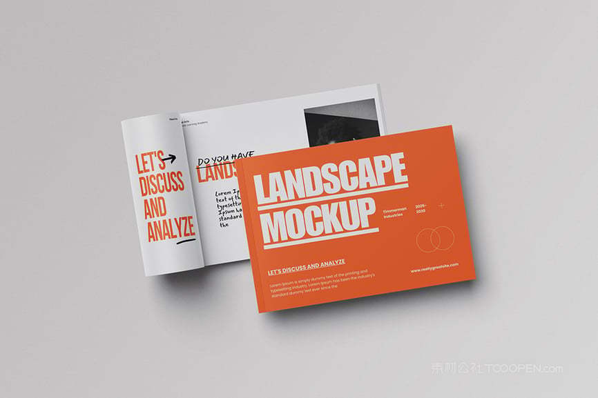 景观杂志画册样机