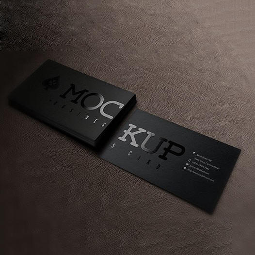 黑色UV名片