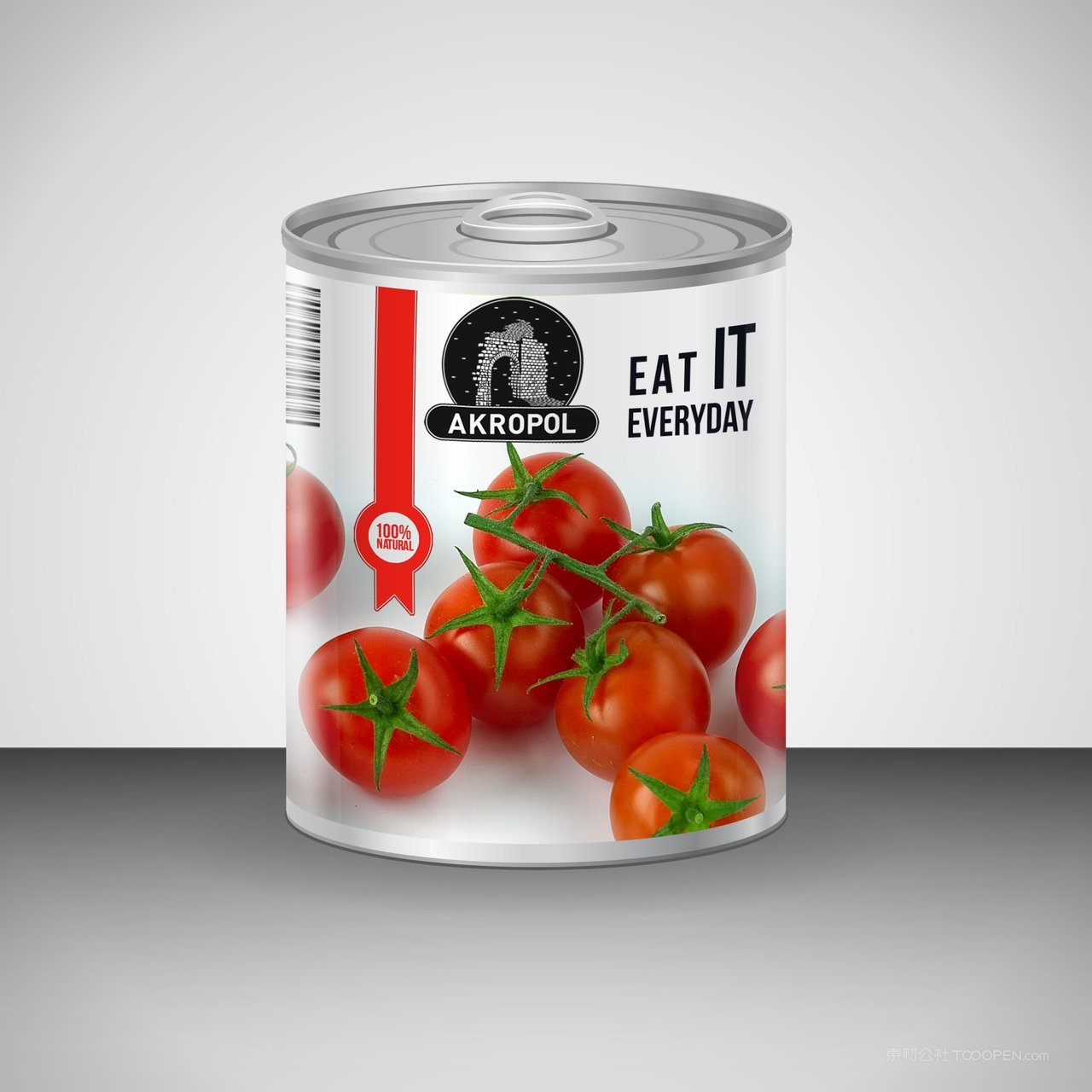 番茄酱罐头食品包装罐形包装展示样机 (15)