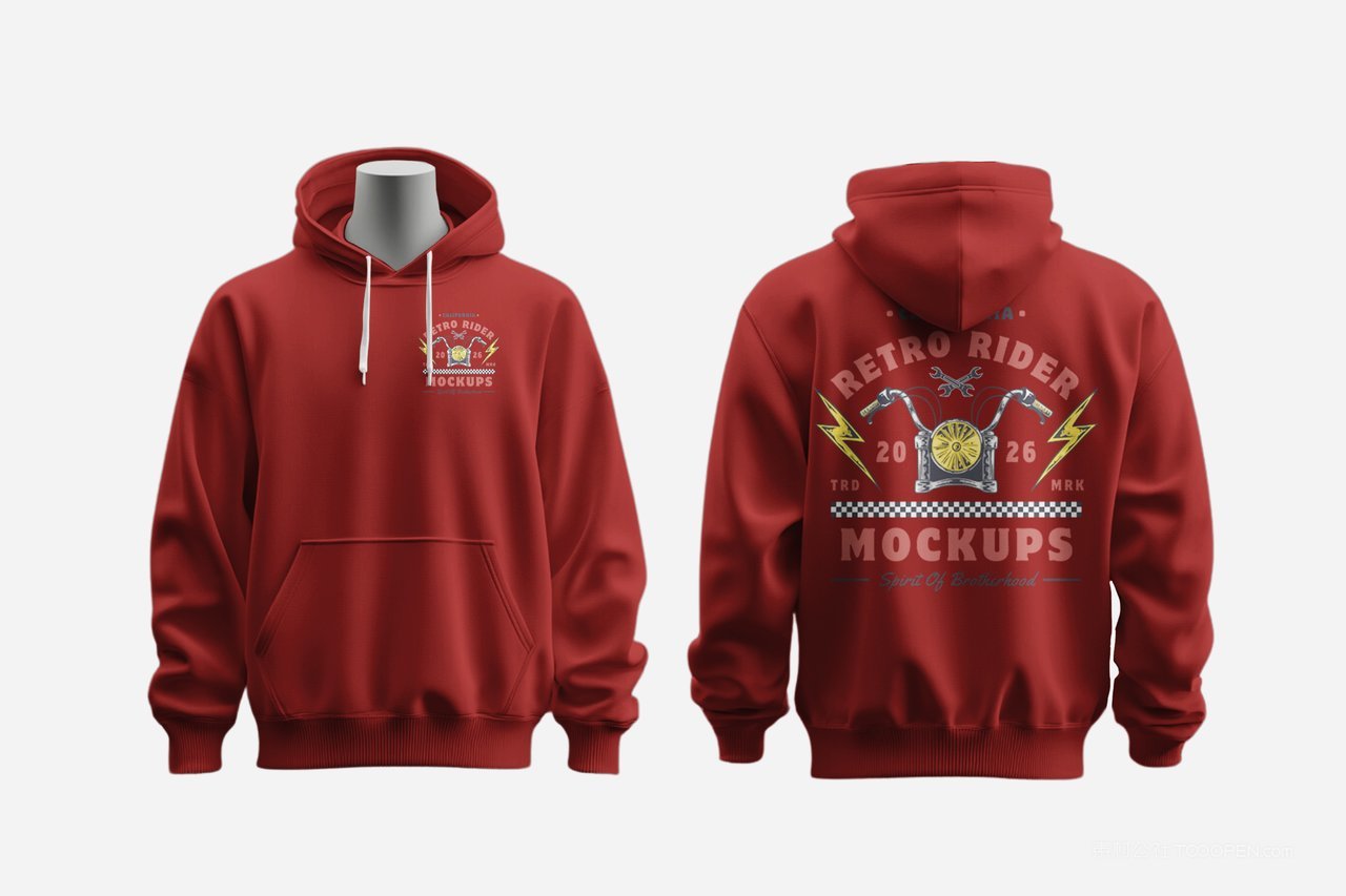 男士连帽衫样机