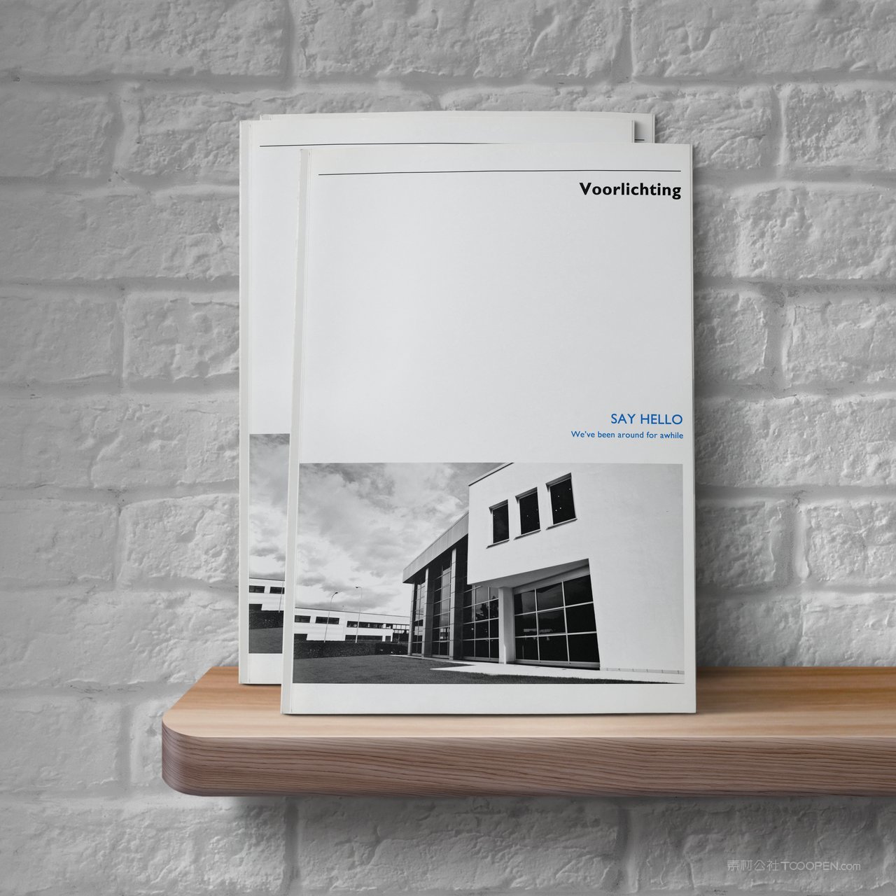 精装书本画册封面设计样机