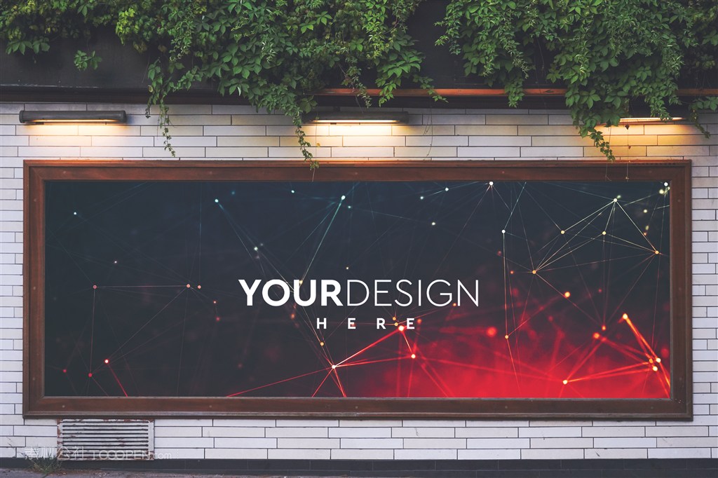 广告牌样机框架公交站台广告服装店广告样机样机