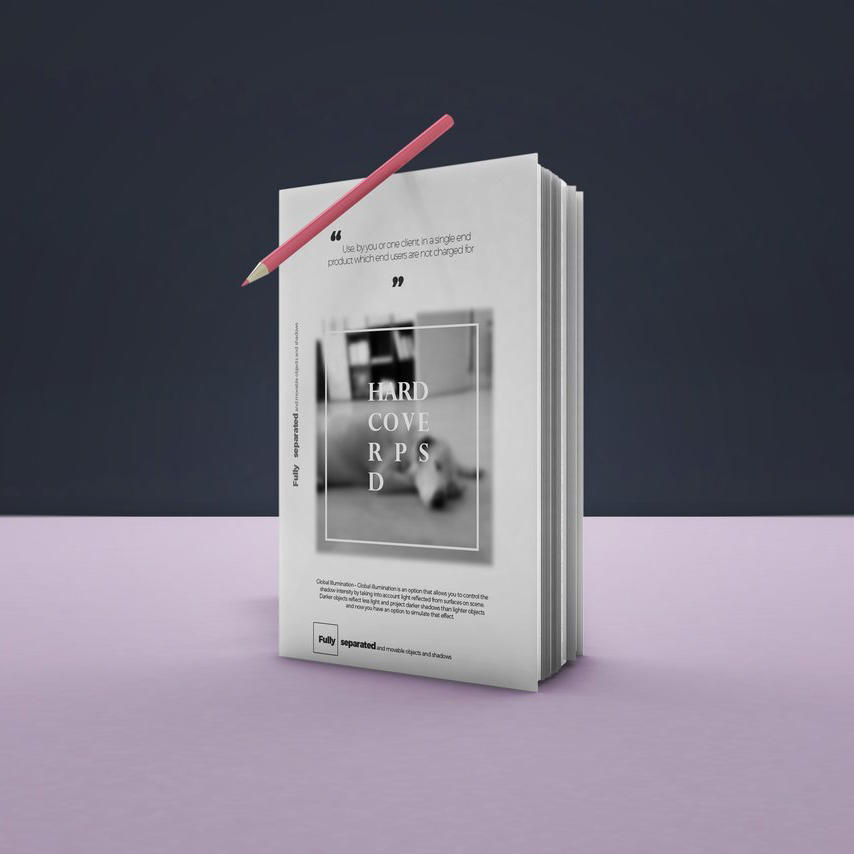 简洁商务宣传画册企业ps样机 (2)