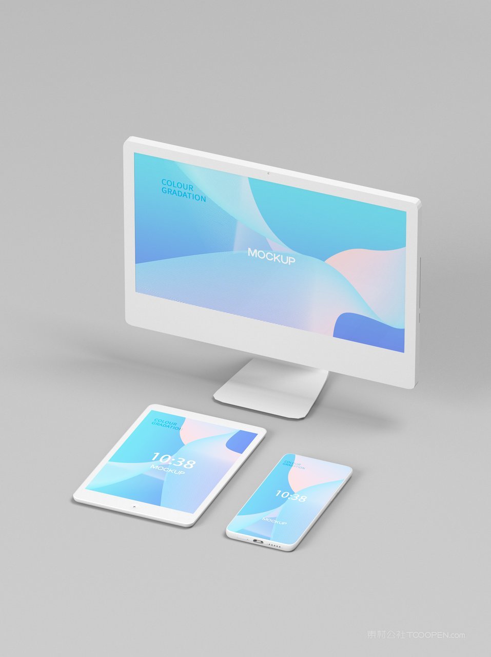 电脑一体机显示屏桌面ui样机 (2)