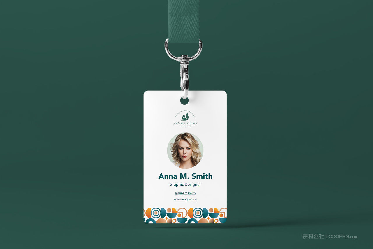 中式餐饮工作牌工作证胸牌样机