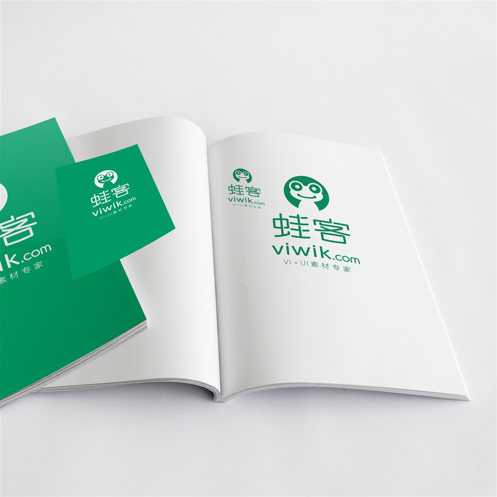 简洁画册刊物杂志展示样机