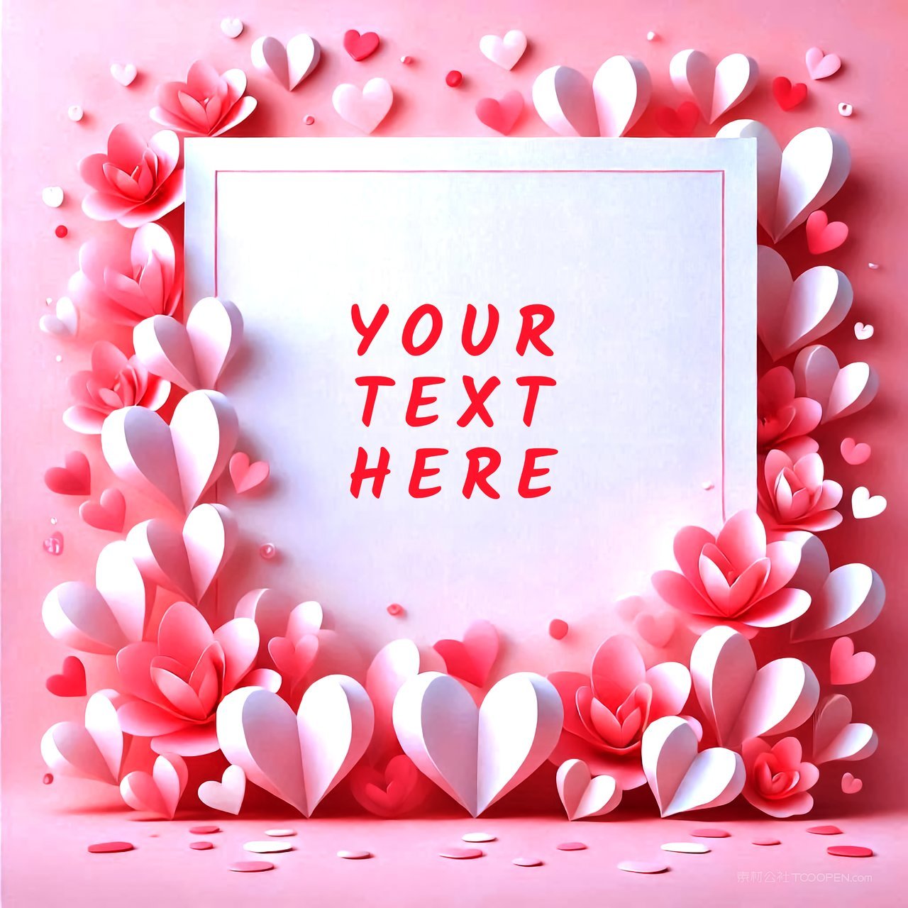 情人节海报样机
